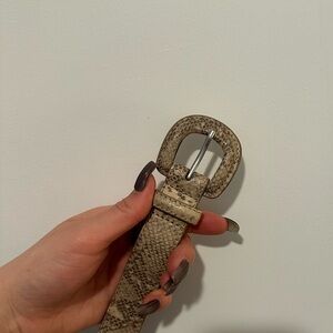 Stylish Snake Print Belt